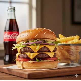 Double cheeseburger