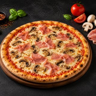 Pizza Prociutto e Funghi