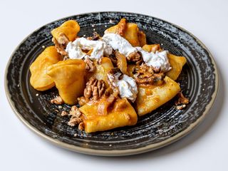 Pacchero zucca rossa e guanciale