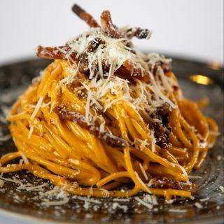 Spaghetti alla carbonare e 'nduja