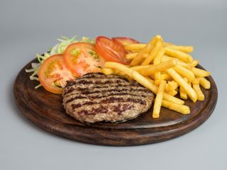 Hamburger al piatto