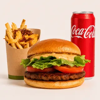 Veggy burger menú