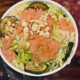 Riso condito con salmone