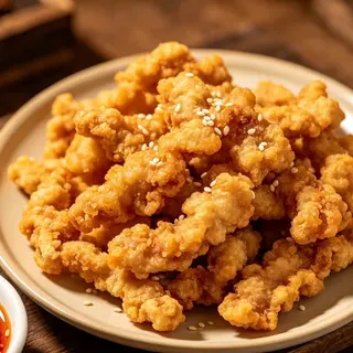 Carne di suino fritto croccante