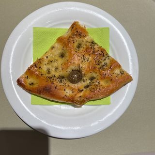 Trancio di focaccia bianca