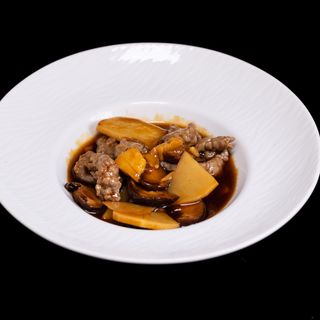 81.MAIALE FUNGHI E BAMBU