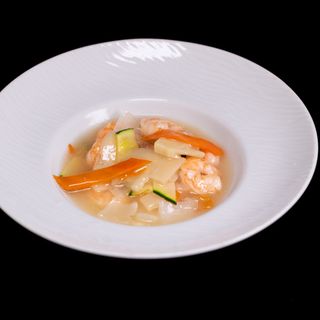 90.Gamberi con verdure