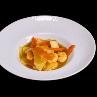 91.Gamberi al curry