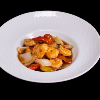 96.GAMBERI IN SALSA PICCANTE