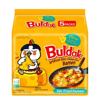 Buldak Noodles Cheese (Pacco da 5)