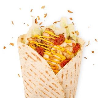 Piadina kebab con patatine
