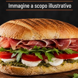 panuozzo di gragnano-cotto provola dolce