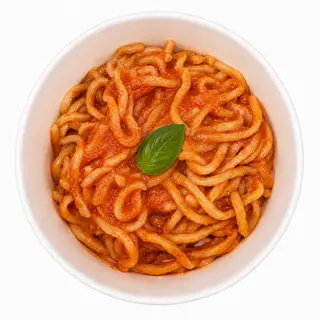 Pici con il pomodoro