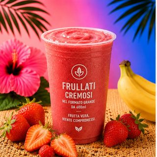 Smoothie Strawberry- Fragola, Banana, latte o ghiaccio