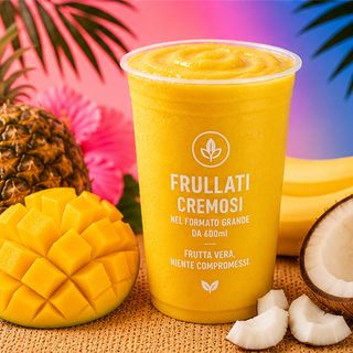 Smoothie Tropical - Ananas, Banana, Mango, Cocco, Latte o Ghiaccio