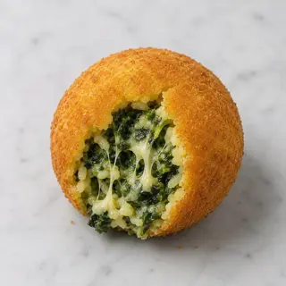 Arancino agli spinaci