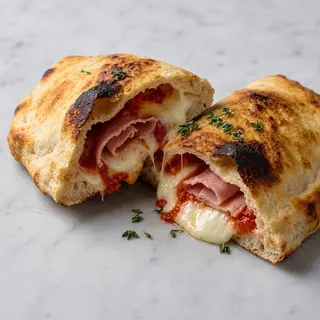 Prosciutto cotto, pomodoro e mozzarella