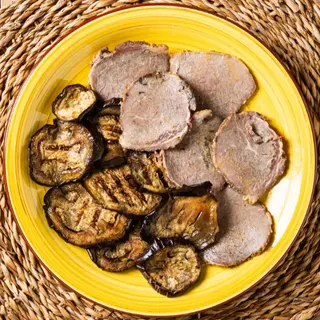 Arrostino di manzo marinato al limone e zenzero con melanzane grigliate - PASTO KETO