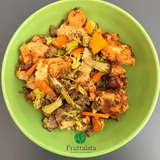 Tempeh di soia con verdure al forno