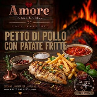 PETTO DI POLLO CON PATATE AL FORNO