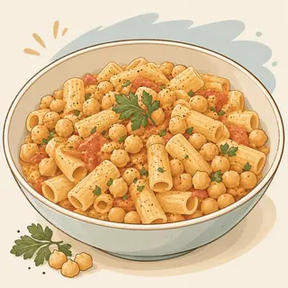 pasta ceci e zafferano