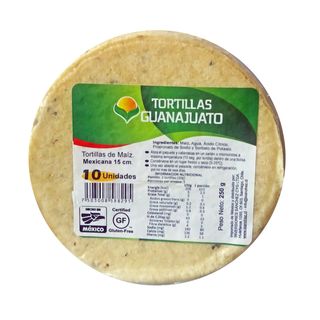TORTILLA DE MAIS GUANÁGUATO 250g