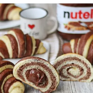 Cornetto Nutella pasta brioche