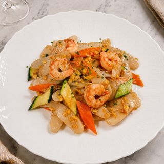 Gnocchi di riso saltati con verdure
