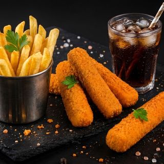 Chicken sticks 6 pezzi + bevanda + patatine fritte