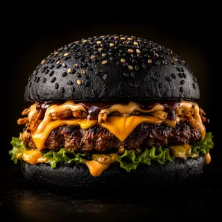 Black diamond manzo burger