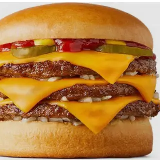 Triplo cheese burger