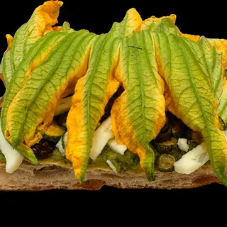 Bianca zucchine e fiori
