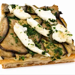Bianca melanzane e pesto di prezzemolo