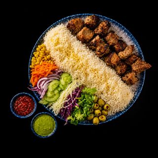 114 PIATTO GRIGLIA AFGAN CHOPAN KEBAB CON RISO