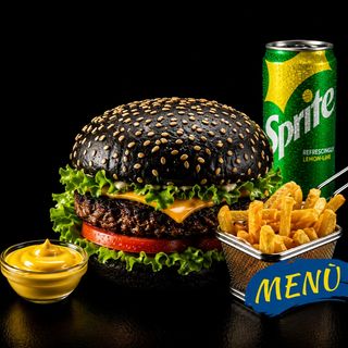 34 DARK BEEF BURGER MENU