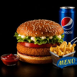 32 VEGGIE BURGER MENU