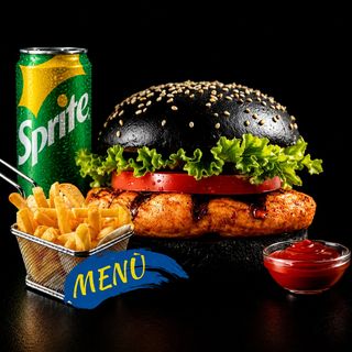 37 DARK CHICKEN GRILL BURGER MENU