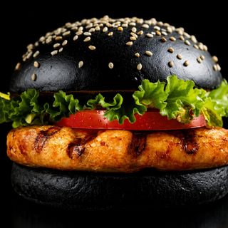 13 DARK CHICKEN GRILL BURGER