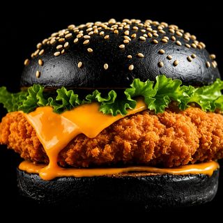 09 DARK CHICKEN CHEESE BURGER