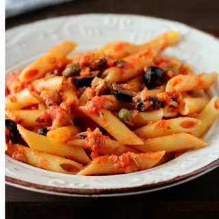 Pasta olive e capperi