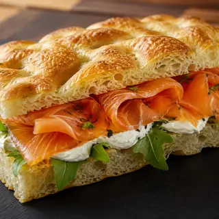 Focaccia Salmone