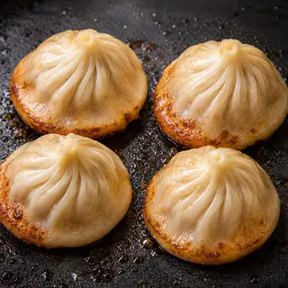 Xiao long bao alla piastra