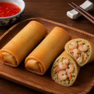 Involtini di gamberi