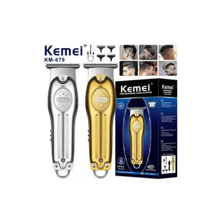 This is a Professional Kemei Km-679 Hair Cutter With Gold-colored Finish.