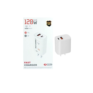 120w Fast Charger,supports Power Delivery (Pd) and Quick Charge 3.0 (Qc3.0)