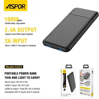 Power Bank Aspor A323 Da 10000mah.