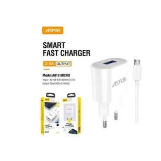 Fast Charger and Mirco  to USB Cable (1m) – Reliable Charging & Data Sync (A818)