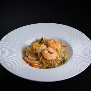 Spaghetti Di Riso Con Gamberi