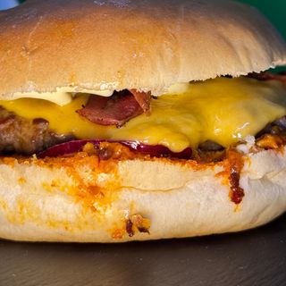 'Nduja bacon cheeseburger