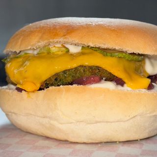 Green cheeseburger